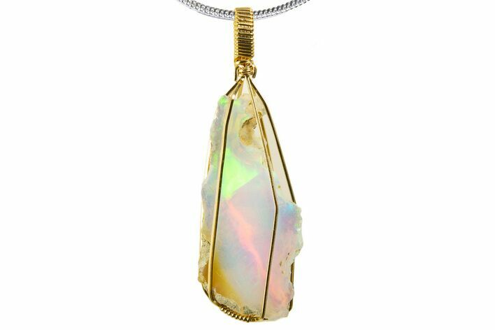 Precious Ethiopian Fire Opal Pendant #333396